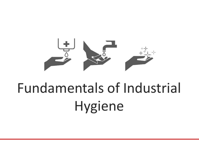 Fundamentals of Industrial Hygiene PDF PPT Download